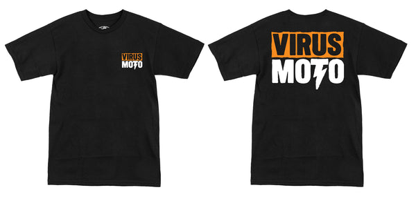 Virus Moto Orange Logo T-Shirt