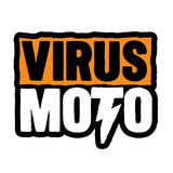 Virus Moto Sticker. 3.25" x 4"