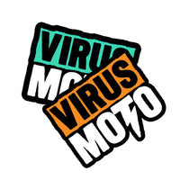 Virus Moto Sticker. 7.5" x 9.5"